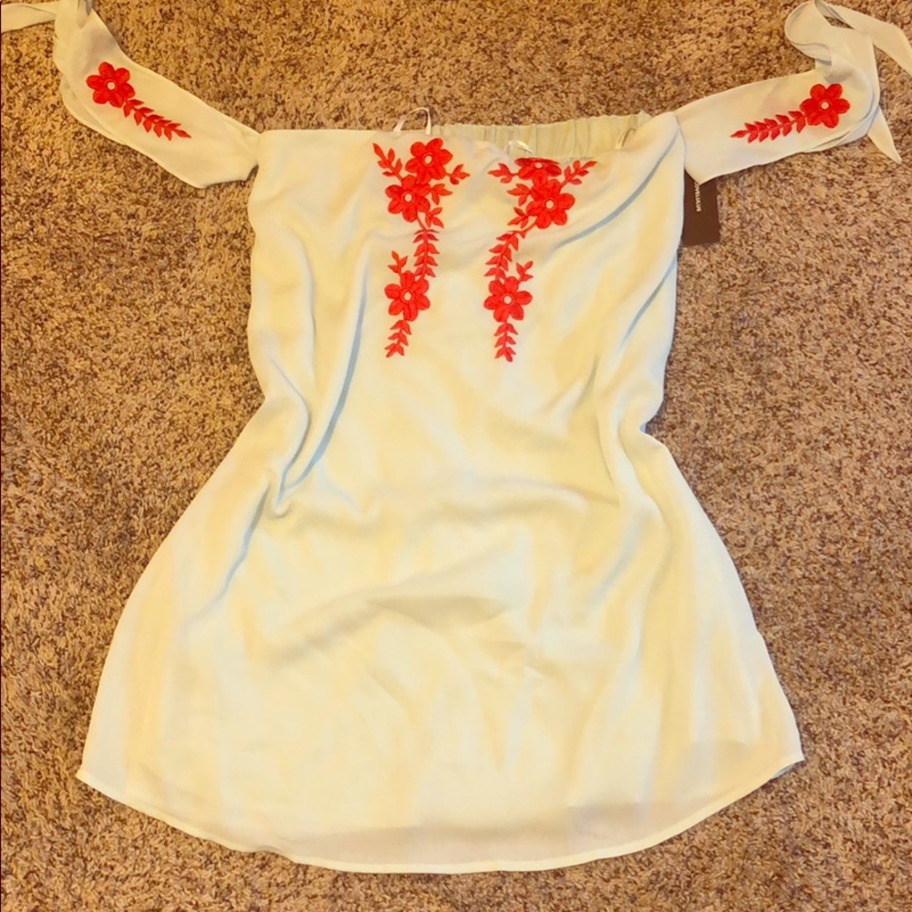 Lulus off the shoulder summer dress - Picture 1 of 2